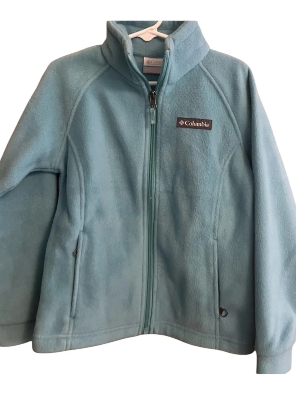 Columbia Kids Aqua Blue Full-Zip Fleece Jacket